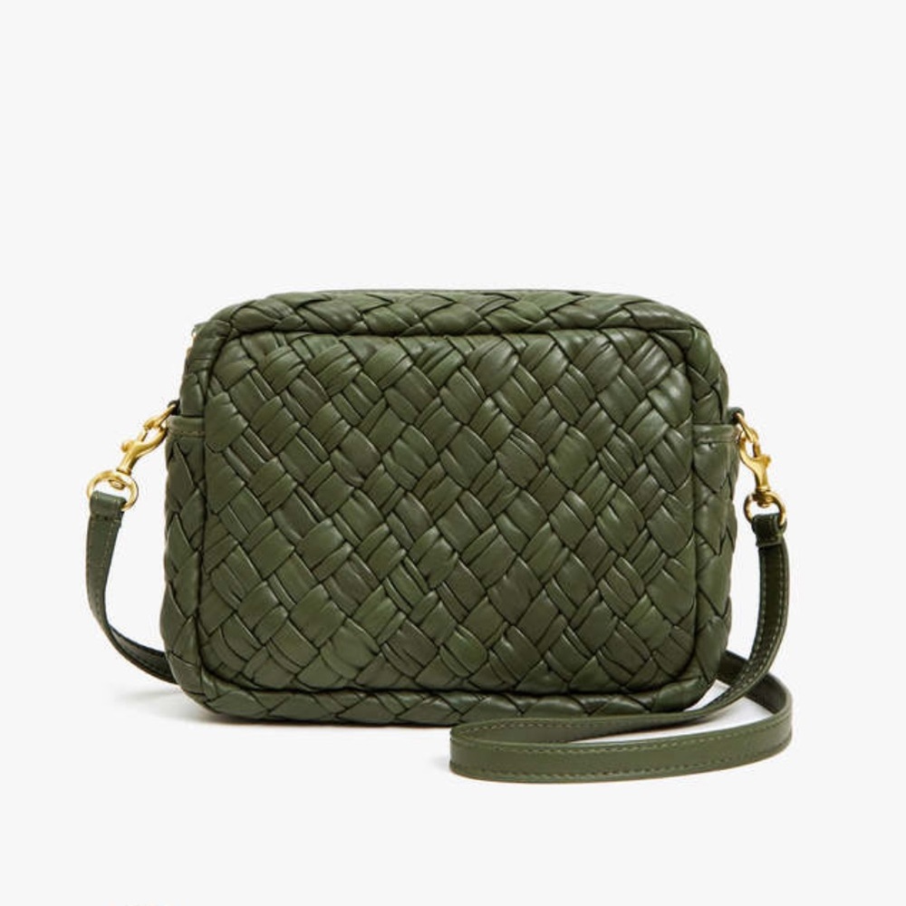 Clare V Army Woven Puffy Midi Sac